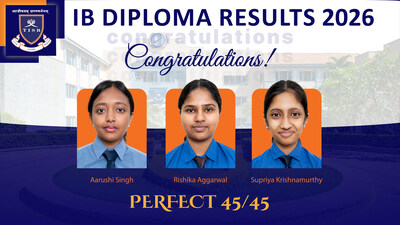 Three TISB students score perfect 45 in IBDP 2026