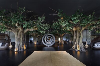 The lobby at Lopesan Caoba Lagoon Resort