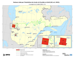 Forest fires - Prohibition of access to and traffic in forests