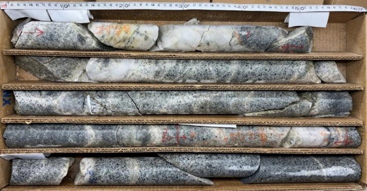 Figure 3. NM-35 - 123.0-125.5m – Normal light (CNW Group/Blue Moon Metals) Figure 3. NM-35 - 123.0-125.5m – Normal light (CNW Group/Blue Moon Metals)