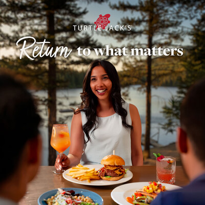 Turtle Jack's Return to What Matters campaign rolls out across all locations nationwide this Summer (CNW Group/Turtle Jack’s Muskoka Grill)