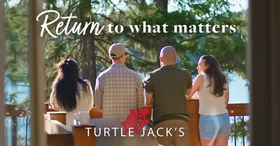 Turtle Jack’s Invites Canadians to Reconnect Over Great Food and Meaningful Moments Through its Return to What Matters Campaign this Summer (CNW Group/Turtle Jack’s Muskoka Grill)
