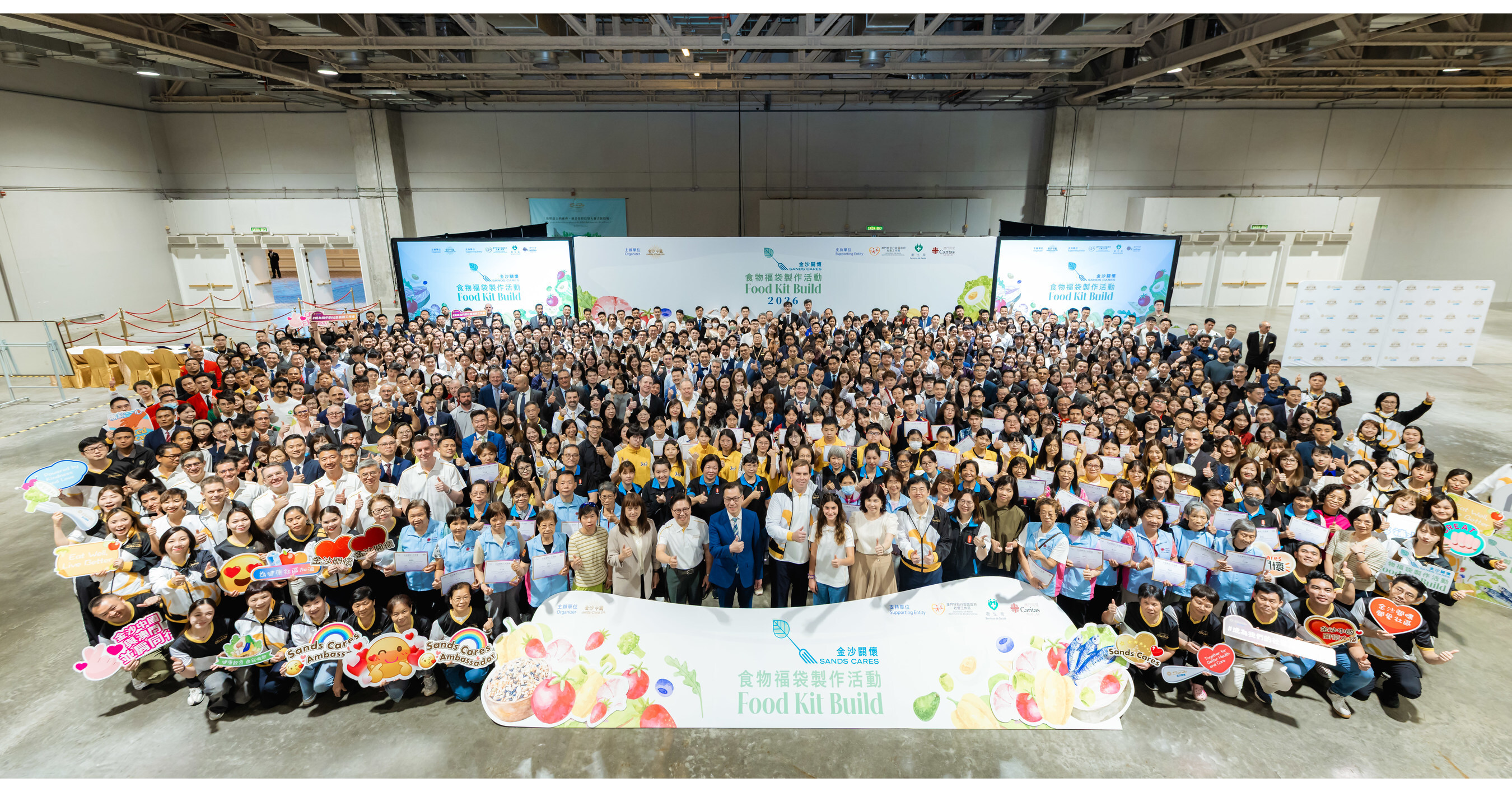 Sands China Holds 'Sands Cares Global Food Kit Build' for Fifth Consecutive Year