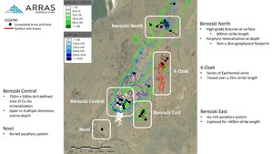 ARRAS MINERALS ANNOUNCES PLAN TO INCREASE DIAMOND DRILLING BY 100% TO 40,000 METRES FOR 2026 & PROVIDES EXPLORATION UPDATE