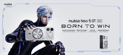 Le nubia Neo 5 GT Special Edition fait ses débuts avec le premier système de refroidissement actif liquide et air de sa catégorie