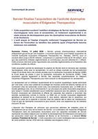 Servier finalise l'acquisition de l'activité dystrophie musculaire d'Edgewise Therapeutics