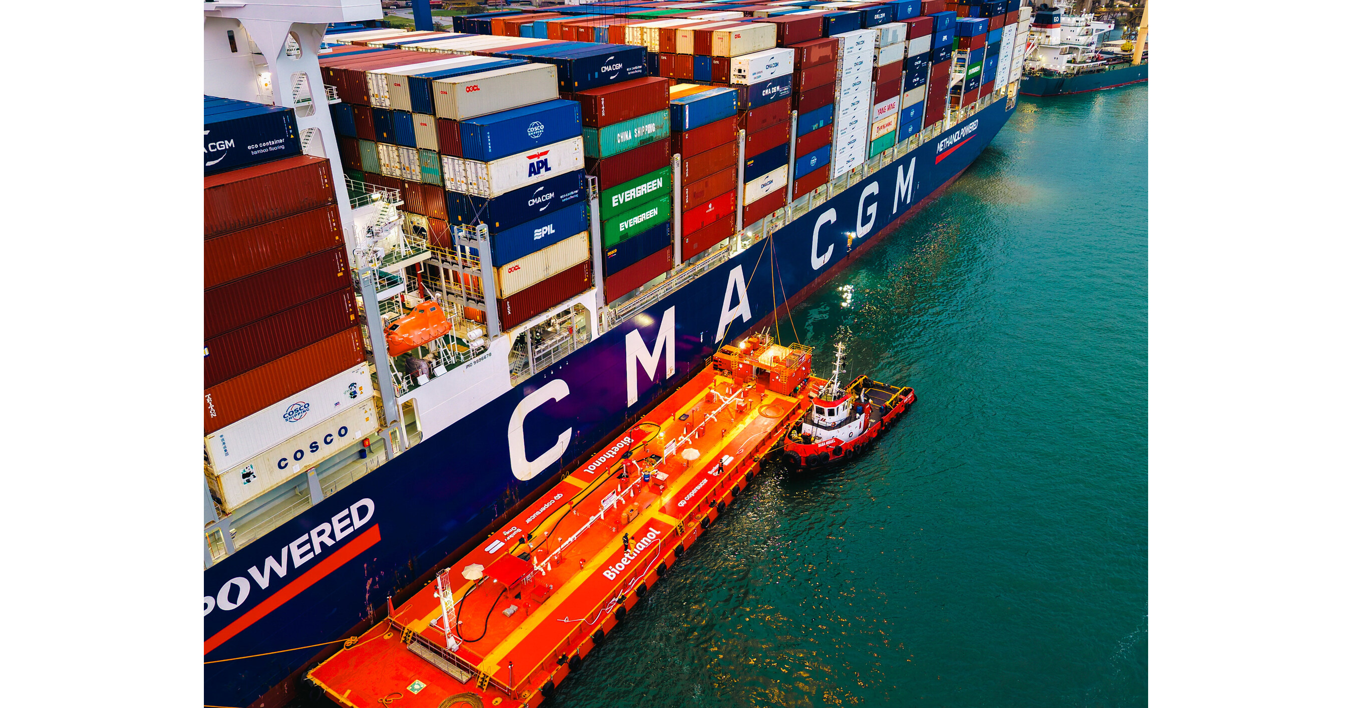 CMA CGM, Copersucar and Bunker One Complete First Bioethanol Bunkering of a Deep-Sea Containership in Brazil, at the Port of Santos