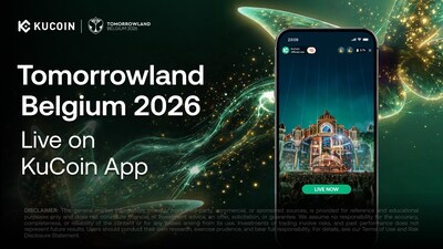 KuCoin đưa buổi phát sóng trực tiếp chính thức của Tomorrowland Belgium 2026 lên ứng dụng KuCoin