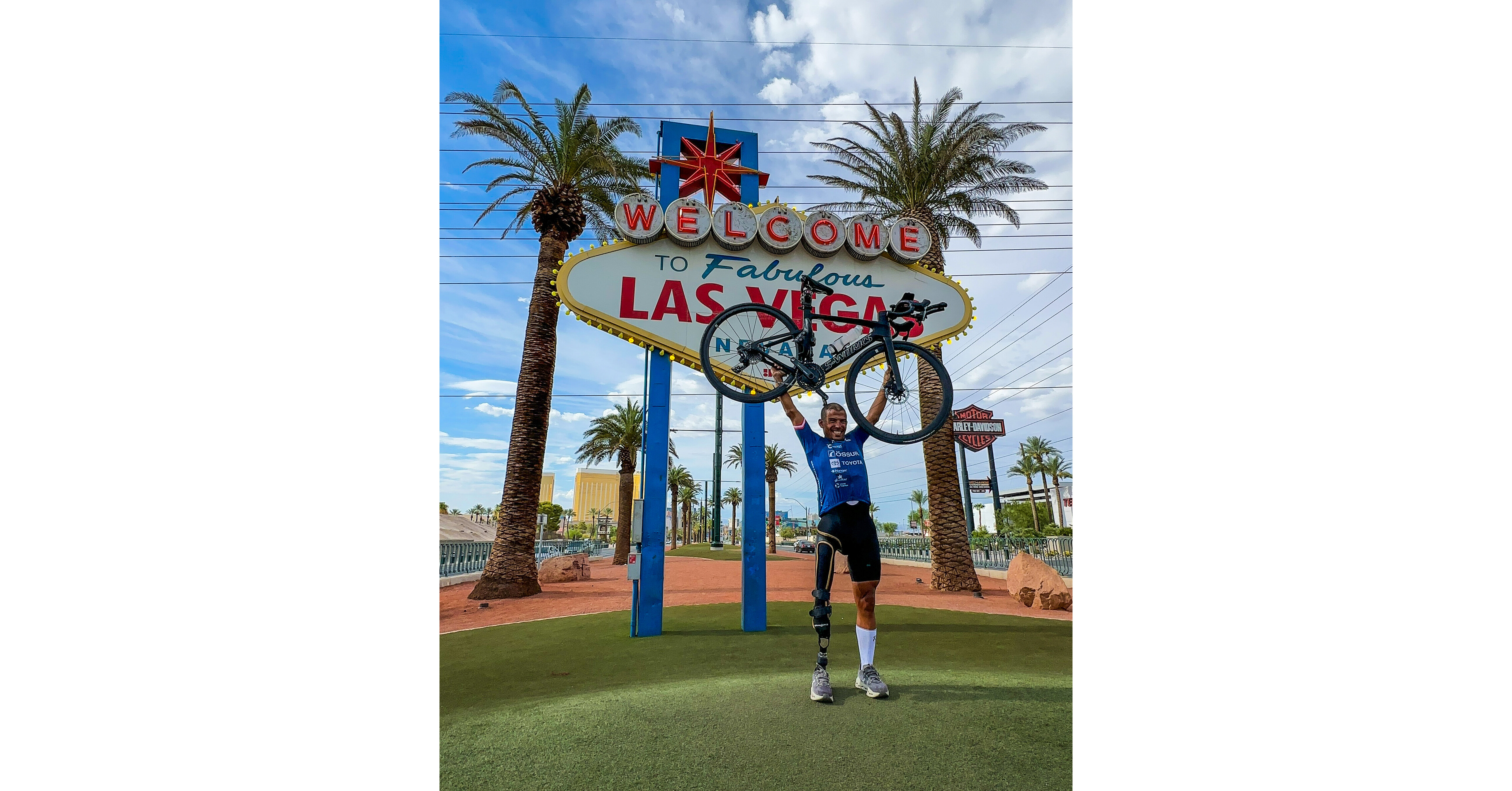 Paralympic Medalist Mohamed Lahna Completes 3,000-Mile Cycling Leg Three Days Ahead of Schedule in Historic 250 Triathlon Across America