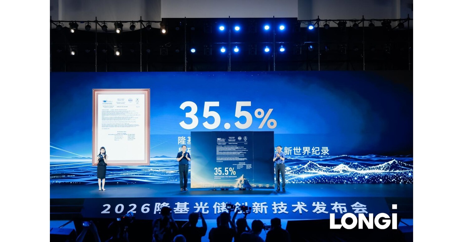 35.5%! LONGi Once Again Breaks World Record for Crystalline Silicon-Perovskite Tandem Solar Cell Efficiency