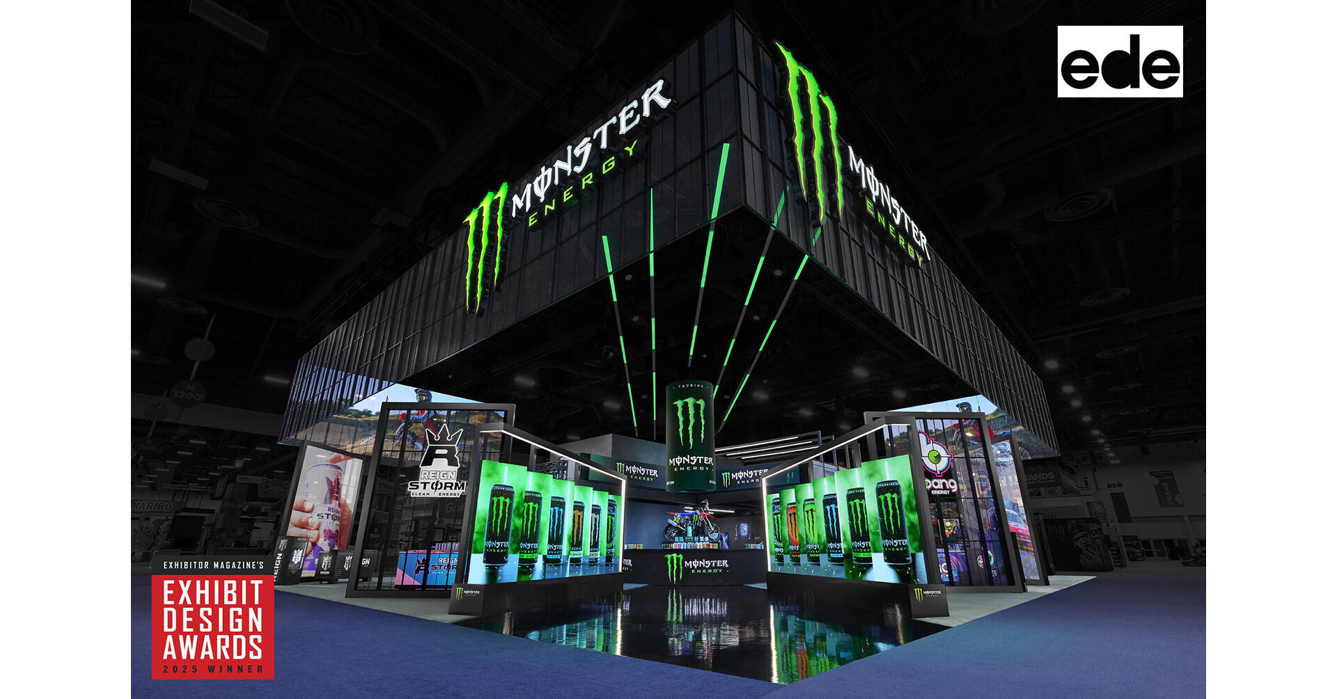 EDE Wins EXHIBITOR Magazine Design Award for Monster Energy