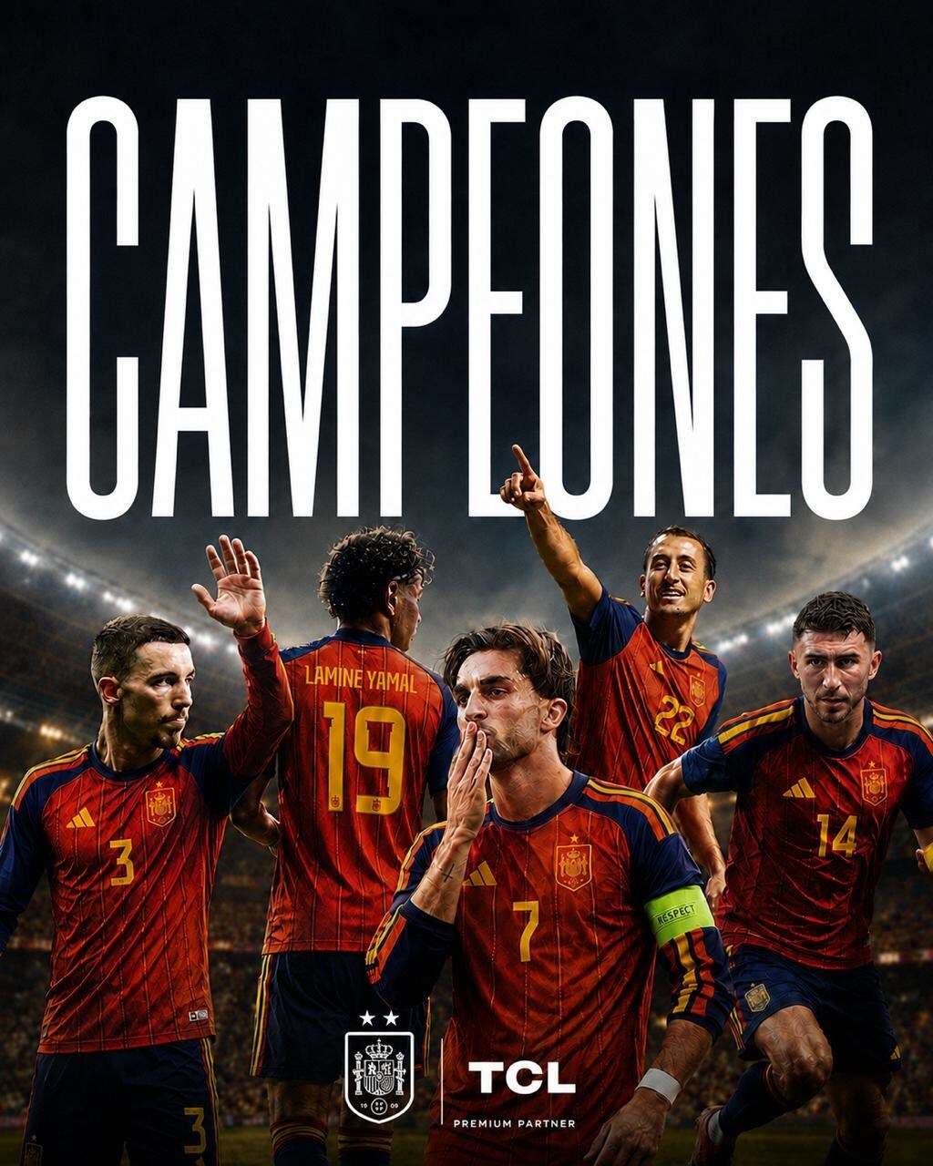 TCL félicite l'Espagne pour sa victoire en Coupe du Monde de football