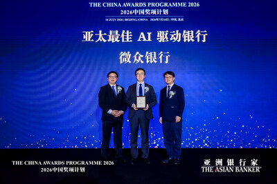 WeBank Wins The Asian Banker’s Best AI-Driven Bank of the Year Award in Asia Pacific WeBank Wins The Asian Banker’s Best AI-Driven Bank of the Year Award in Asia Pacific