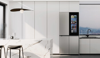 The LG InstaView™ technology enables users to see inside the refrigerator without opening the door, redefining how consumers interact with their refrigerators. The LG InstaView™ technology enables users to see inside the refrigerator without opening the door, redefining how consumers interact with their refrigerators.