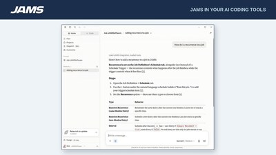 JAMS MCP answers JAMS how-to questions inside AI tools like Claude and Cursor, using the model that tool already runs. 