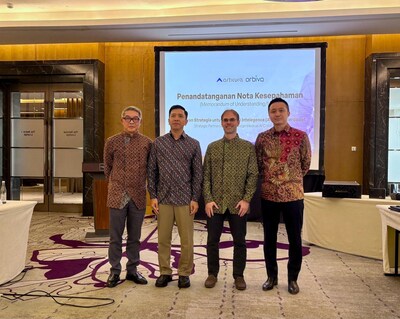Mr. Kwok Hoong SIU, Chief Executive Officer and Executive Director of Home Control (far left); Mr. Gonzague FRAVAL, Global Market Development & Partnerships at Home Control (second from right); together with partner representatives