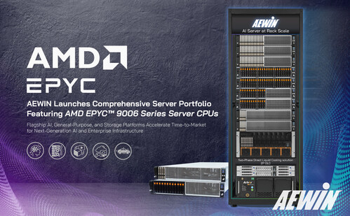 AEWIN Unveils Comprehensive Server Portfolio Featuring AMD EPYC™ 9006 Series Server CPUs
