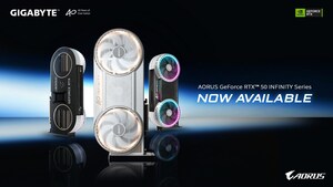 GIGABYTE Announces the Availability of AORUS GeForce RTX™ 50 INFINITY Series Graphics Cards