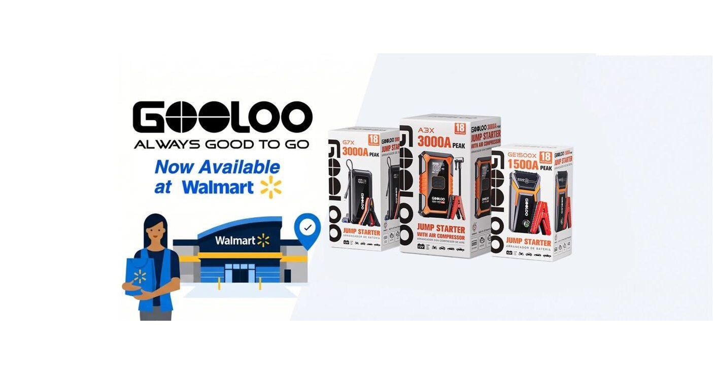 GOOLOO Expands National Retail Footprint, Launches Three Top-Selling Jump Starters in Walmart stores across the country GOOLOO Expands National Retail Footprint, Launches Three Top-Selling Jump Starters in Walmart stores across the country