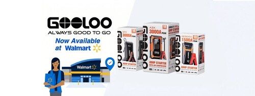 GOOLOO Expands National Retail Footprint, Launches Three Top-Selling Jump Starters in Walmart stores across the country