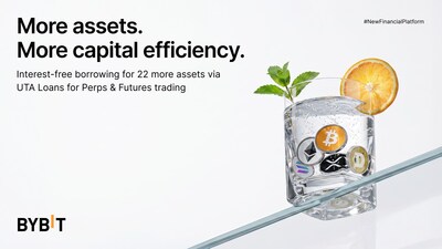 Bybit Expands UTA Loan Interest-Free Borrowing to 24 Assets, Empowering More Capital-Efficient Trading (PRNewsfoto/Bybit)