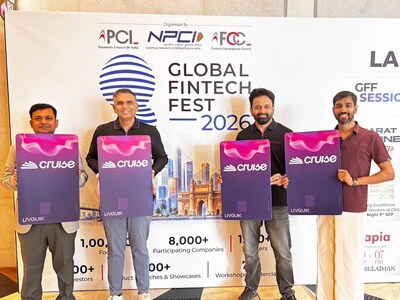 (L-R) Bhargav Padh, Chief Executive Officer, LivQuik Technology; Vikrant Mudaliar, Co-Founder, Cruise Money; Vinay Bharathwaj, Founder, Cruise Money; Prabhu Rangarajan, Co-Founder, M2P Fintech