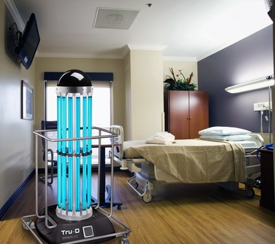 Tru-D SmartUVC disinfects entire room from one position.