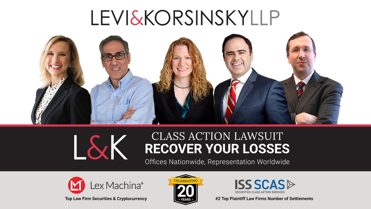 SHAREHOLDER ALERT: Levi & Korsinsky, LLP Notifies Shareholders of BioMarin Pharmaceutical Inc. of a Class Action Lawsuit and a Lead Plaintiff Deadline of December 22, 2021 - Vimarsana News