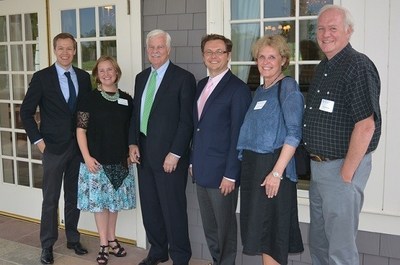 Auditor O'Brien with the Holtzinger Family, and current and former Presidents of the CFA Society Colorado: Ivan Sichkar, CFA and Jordan Kunz, CFA, CFP(R).