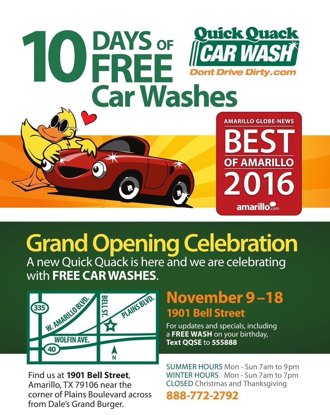 Quick Quack Car Wash celebra la gran abertura de su nuevo local en