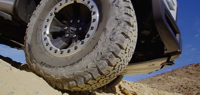 The BFGoodrich All-Terrain T/A KO2 provides the toughness, traction and treadlife for the 2017 Ford F-150 Raptor