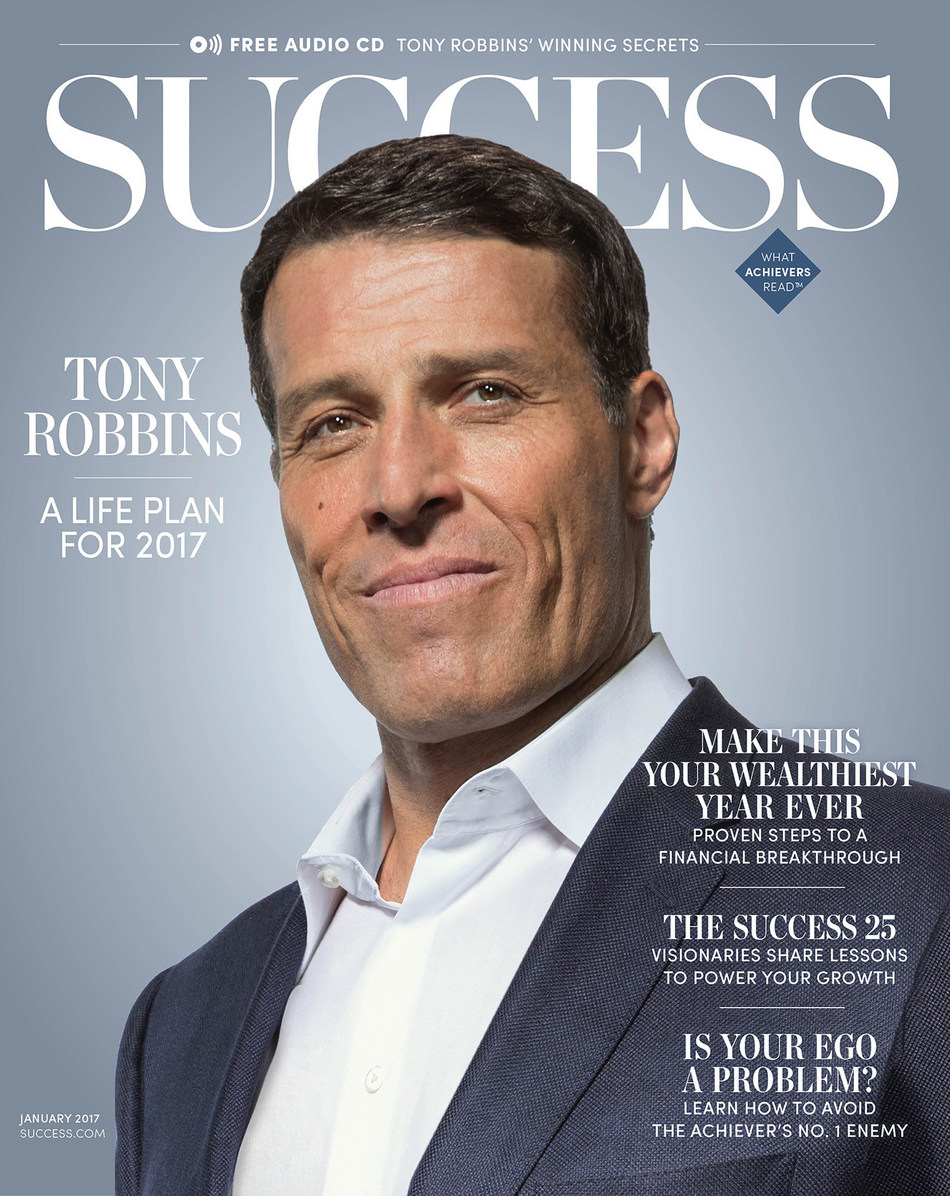 Personal development leader Tony Robbins discusses the key to living in
