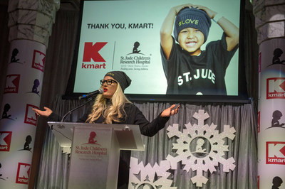 Kelly Cook, chief marketing officer, Kmart, speaks at St. Jude Children's Research Hospital recognizing that the retailer raised more than $100 million in lifetime donations.