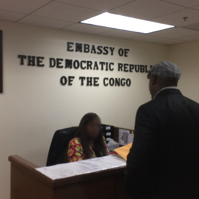 Darryl Lewis goes to DRC Embassy in Washington, D.C.