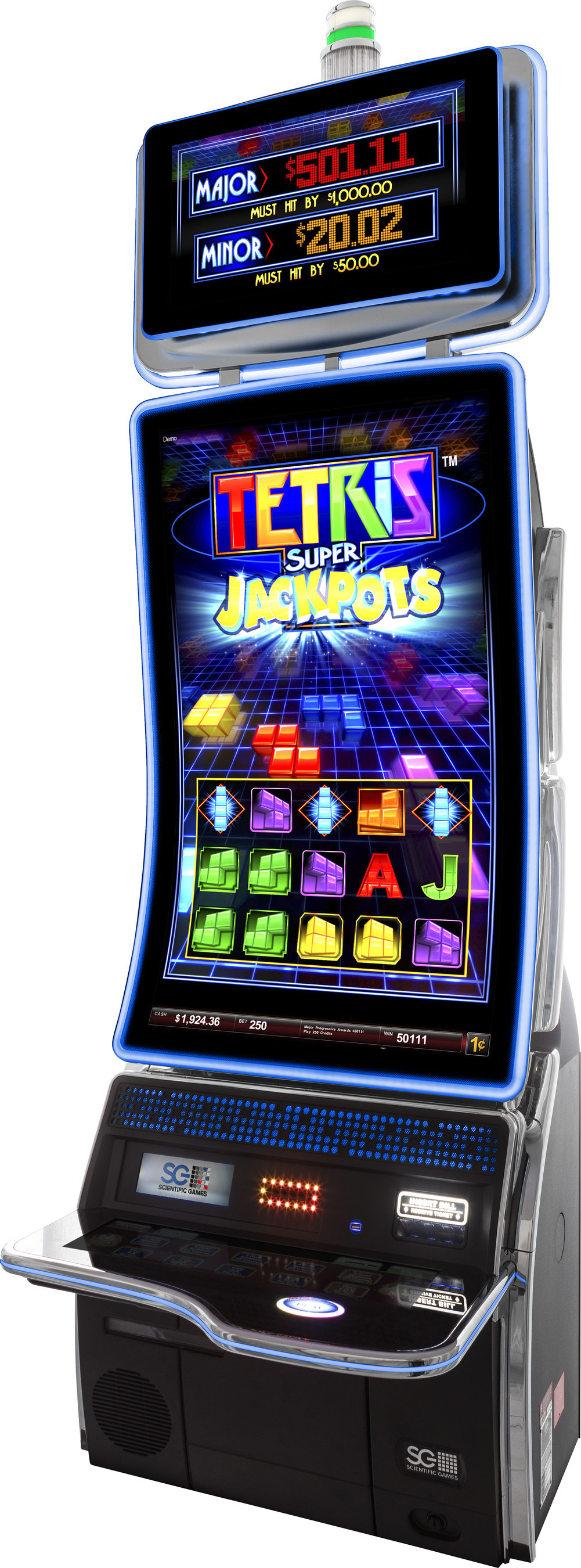 Tetris super jackpot slot machine