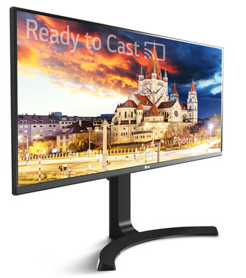 At CES(R) 2017, LG also will be showcasing the 34-inch 21:9 UltraWide(TM) Mobile+ Monitor (model 34UM79M). The 34UM79M is the world's first Chromecast-enabled multimedia monitor, allowing users to seamlessly stream their favorite movies, music, games and more from a mobile device directly to the monitor.