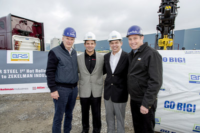 Left to right: Dave Stickler, Chief Executive Officer, Big River Steel; Barry Zekelman, Chief Executive Officer and Chairman, Zekelman Industries; Michael Mechley, Vice President Procurement, Zekelman Indusries; Mark Bula, Chief Commercial Officer, Big River Steel