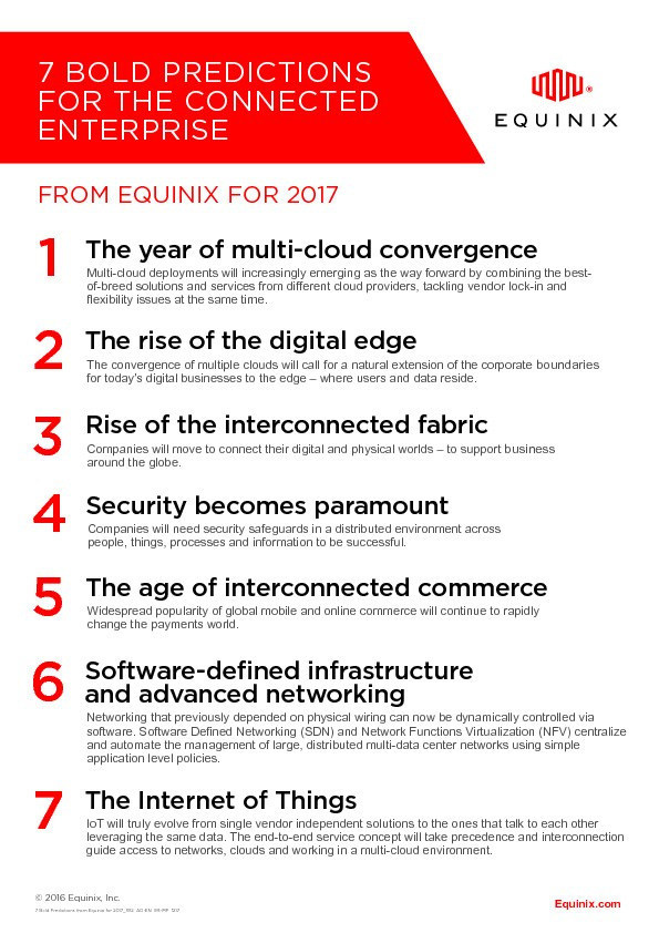 Equinix's Bold Predictions for 2017