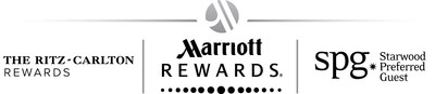 Marriott Rewards, The Ritz-Carlton Rewards, and Starwood Preferred Guest logos