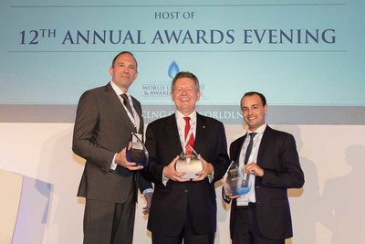 Bechtel Vice Chairman Bill Dudley (center) named LNG Executive of the Year by CWC Group for his "outstanding contribution to the development and future of the LNG industry in the past year."