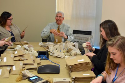 Dr. Dave Margolis of Children's Hospital of Wisconsin has been amazed at the support his Rocks for a Reason campaign has generated. On Monday, Dec. 19, he helped package rocks to be sent to the more than 460 people who have supported the campaign from 39 states (and Puerto Rico). As of Dec. 19, more than $46,000 has been raised through the campaign, which runs through Dec. 31. Donations can be made at chw.org/rock.