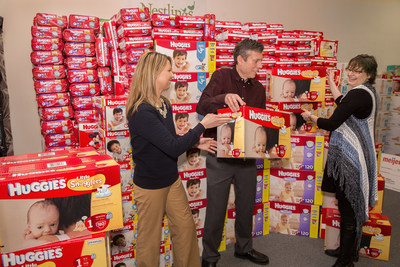 To help close the #DiaperGap in March 2016, Meijer and Huggies donated $10,000 and 150,000 diapers to the National Diaper Bank Network. The diapers were distributed to three diaper banks (50,000 each), including the Holland, Mich.-based Nestlings Diaper Bank to help babies in need throughout West Michigan and the Midwest. (Rex Larsen/AP Images for Huggies, Meijer)