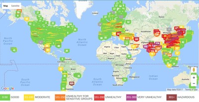 Air quality and pollution API