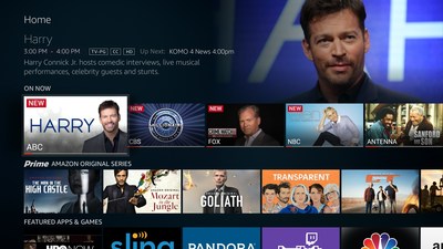 Fire TV Edition Live TV user interface