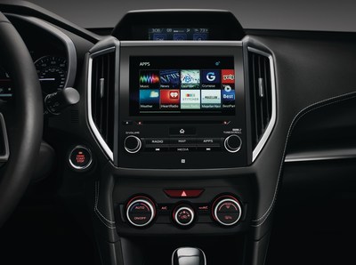 Subaru adds eight apps to the new 2017 Subaru Impreza multimedia system