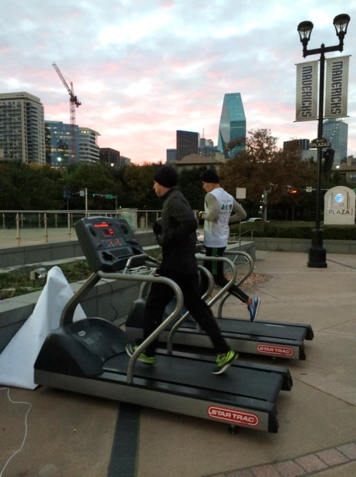 12Hour Treadmill Challenge Helps Dallas Homeless Get Back on Their Feet