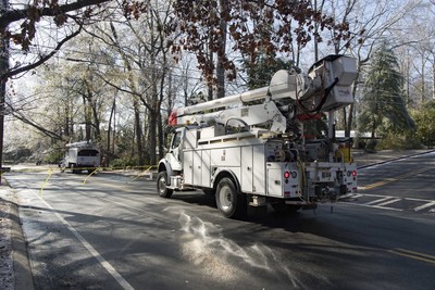 As of Saturday evening, Georgia Power has restored power to more than 98 percent of customers impacted by Winter Storm Helena. Workers worked in sub-freezing conditions to repair damage from ice covered trees and limbs falling on power lines.