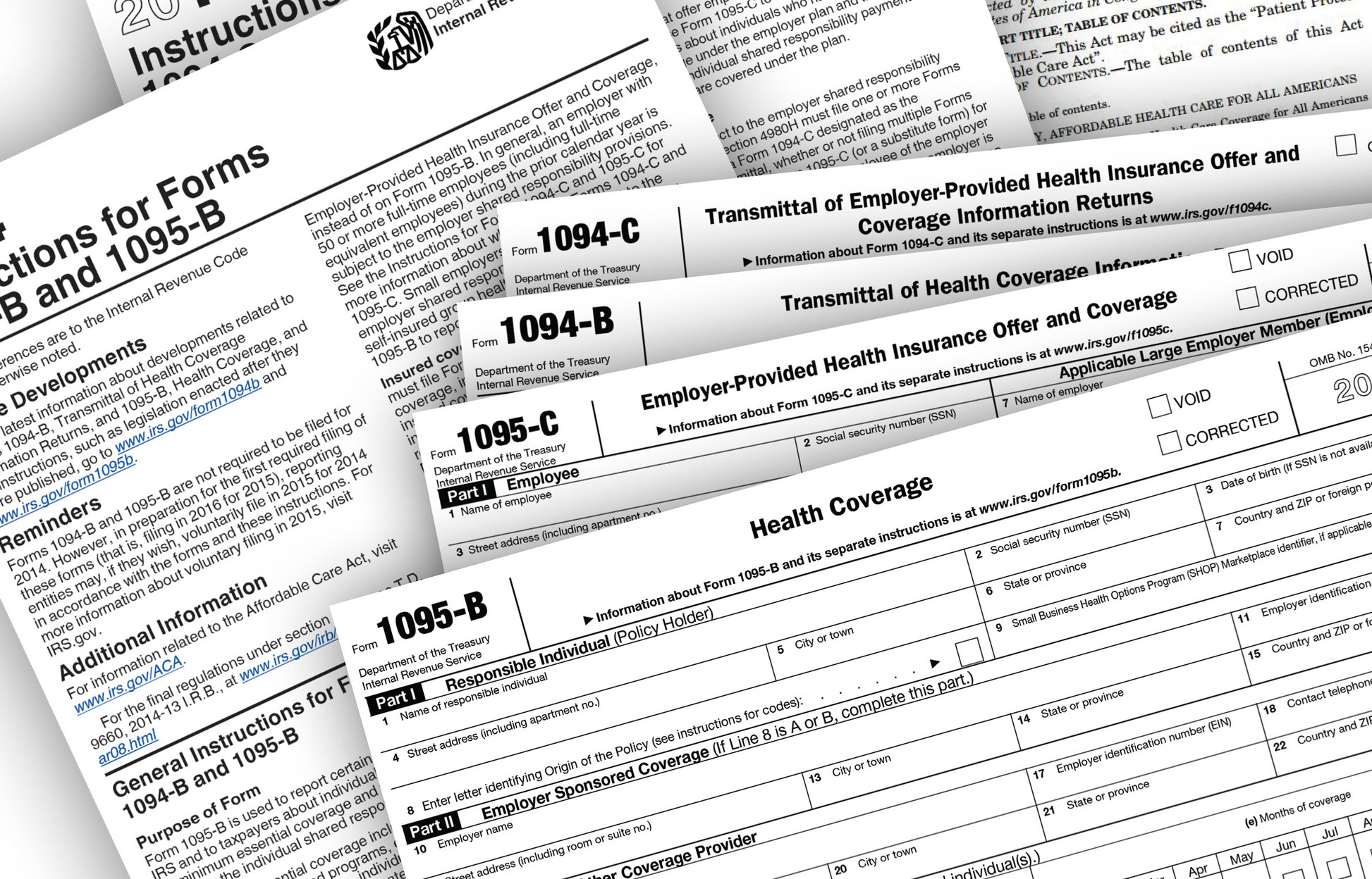 C inform. Form 1095-c. Provide information.