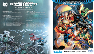 DC Entertainment's best-selling 'DC Universe Rebirth' comic collections arrive on hoopla digital.