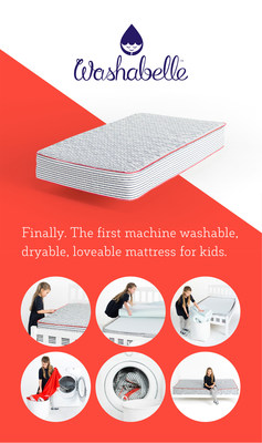 Mom invents machine washable mattress for kids